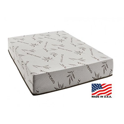 Fortnight Bedding Queen Mattress Memory Foam with Bamboo Cover, 10 Inch, CertiPUR US? Certified