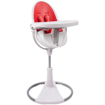 Bloom Fresco Chrome Contemporary High Chair Frame Only (White)