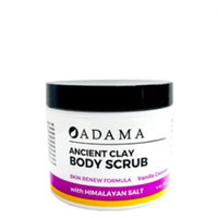 Adama Ancient Clay Body Scrub Vanilla Coconut Zion Health 4 oz Scrub