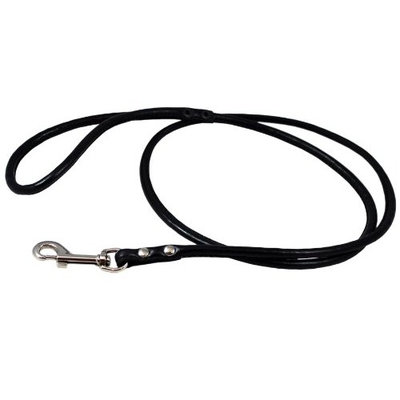 Round Genuine Rolled Leather Dog Leash 52