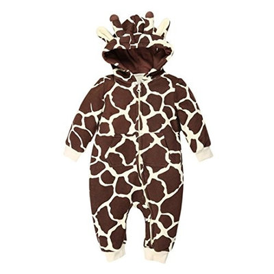 Elevin(TM)Baby Boy Girl Winter Zipper Hoodie Romper Warm Coat Outwear Clothes
