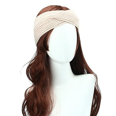 DEESEE(TM) Winter Women Bohemia Weaving Cross Headband Handmade Hairband