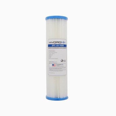 Hydronix Polyester Pleated 20 Micron Under Sink Replacement Filter