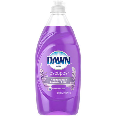 Dawn Escapes Dishwashing Liquid Dish Soap Mediterranean Lavender 19.4 oz