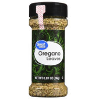 Great Value Oregano Leaves, 0.87 oz