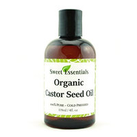 Premium Organic Castor Seed Oil | Imported From India | 4oz | Hexane Free | Excellent For Hair Growth | Eyebrow - Eyelashes | Skin Moisturizing