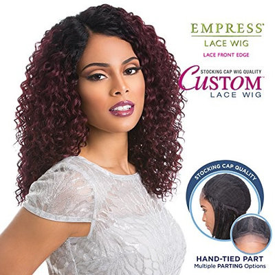 Sensationnel Synthetic Lace Front Wig Empress Edge Custom Lace Deep Wave