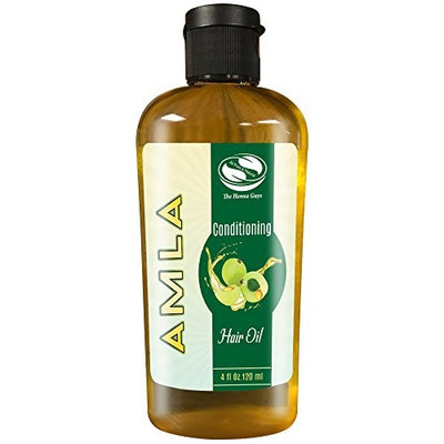 4 fl. Oz, Amla / Indian Gooseberry Herbal Hair & Scalp Massaging Oil - Made with sesame oil & 100% pure amla fruit extract