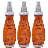 Got 2B Kinkier Curling Spray Gel 9 oz. (Pack of 3) by GOT 2B