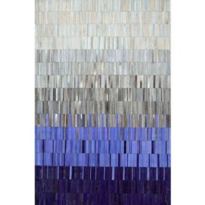 nuLOOM Hand-Stitched Ombre Cowhide Patchwork Area Rug