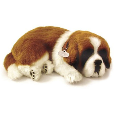 Perfect Petzzz Huggable Breathing Sleeping Plush Puppy Dog Pet St Bernard