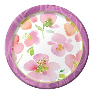 Club Pack of 96 Warm Flora Disposable Paper Party Banquet Dinner Plates 10
