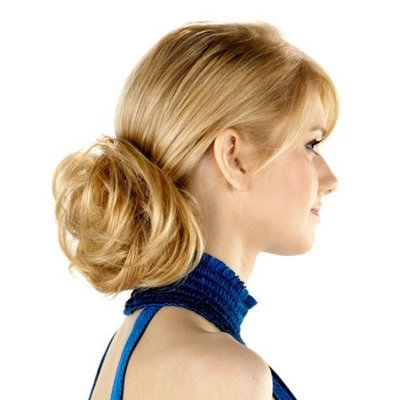 Tony of Beverly Womens Synthetic Hairpiece ''Swirly''-Strawberry Frost: 613, 22 front w/27 blend