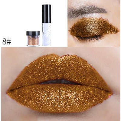 Hot Sale Shimmer Glitter Lip Gloss Powder Palette Glitter Lipstick Cosmetic Eye Shadow
