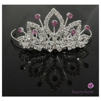 PRINCESS HALLOWEEN COSTUME Crystal Crown Tiara H53