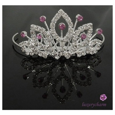PRINCESS HALLOWEEN COSTUME Crystal Crown Tiara H53
