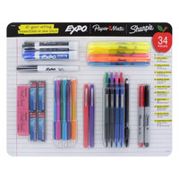 Paper-mate Expo, Paper Mate and Sharpie Back To School Writing Essential Set, 34-Pieces