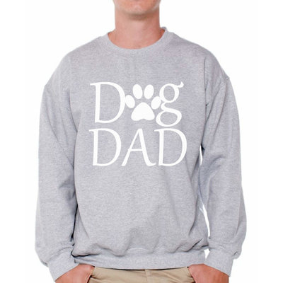 Awkward Styles Men's Dog Dad Graphic Sweatshirt Tops Pet Loving Father`s Day Gift Dog Lover Gift for Him