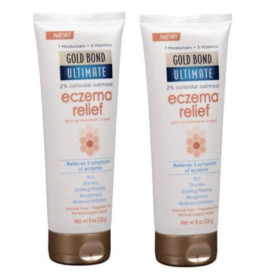 Gold Bond Ultimate Eczema Relief Skin Protectant Cream - 8 oz (Pack of 2)