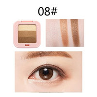 OVERMAL 3 Colors Mixed Pearlescent Matte Eyeshadow Eye Shadow Make Up Textured Pallette