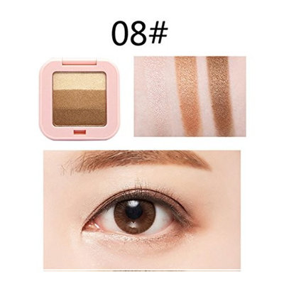 OVERMAL 3 Colors Mixed Pearlescent Matte Eyeshadow Eye Shadow Make Up Textured Pallette