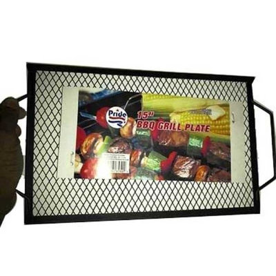 Supergooddeals.com 15' inch Barbecue BBQ Grill Plate - Grill Burgers and Hot Dogs Easily on Your Camp Fire