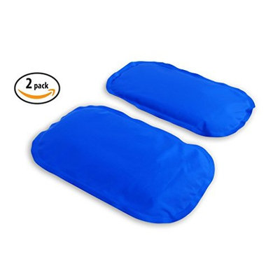 Gel Ice Pack Cold Compress – 2-Pack LARGE – Reusable comfortable soft touch vinyl provides instant pain relief, rehabilitation and therapy for injuries