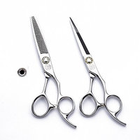 6.0'' Professional Barber Scissors High End Japanese 440C Steel Hair Cutting Scissor and Salon Thinning/Texturizing Shears Sets with Bag by Moontay