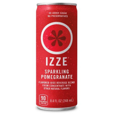 Pepsi IZZE Sparkling Juice Beverage, Pomegranate, 8.4 Fl Oz, 12 Count