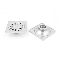 Kitchen Bathroom Stainless Steel Floor Drain Filter Stopper Grate Strainer 2pcs