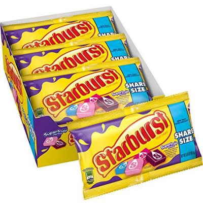 Starburst Candy, Superfruits, Share Size, 3.45 Oz (Innerpack of 15)