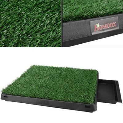 Homdox Puppy Potty Trainer Park Indoor Potty Grass Mat Training Pad For Pets Dog