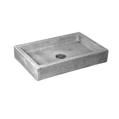 Crane SB3624501 White Marble/White Cement Commercial Plain Curbs Mop Service Basin SB3624