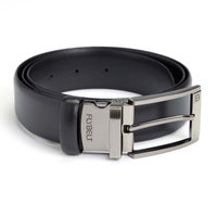 Royce Leather Airport Security Checkpoint Friendly Belt in Black (36 in. L x 2 in. W)