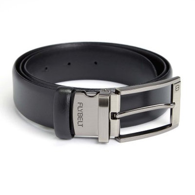 Royce Leather Airport Security Checkpoint Friendly Belt in Black (36 in. L x 2 in. W)