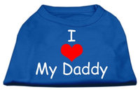 Ahi I Love My Daddy Screen Print Shirts Blue Med (12)