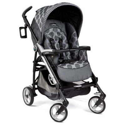 Peg Perego Pliko Four Stroller, Pois Grey (Discontinued by Manufacturer)