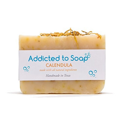 Addicted to Soap – Calendula Soap | Specially Formulated – All Natural Ingredients for Perfectly Clean Skin and a Beautifully Refreshing Scent - Handmade with Love in Texas