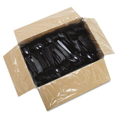 Solo GDR7TS-0004 Xtra-heavy Weight PS Black Teaspoon - Bulk (Case of 1000)