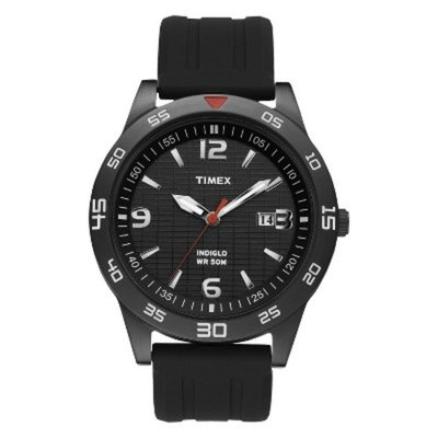 Men's Timex Watch with Resin Strap - Black T2N694JT