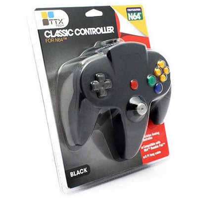 TTX Tech Classic Controller OG for Nintendo 64 - Black