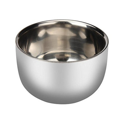 ABASSKY Man Fashion Stainless Steel Metal Men's Shaving Bowl Cup For Shave Brush