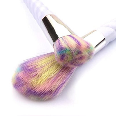 6 Pcs Rainbow Gradient Diamond Makeup Brushes Set Powder Eyeshadow Contour Blending Cosmetic Make Up Tool Foundation Natural Beauty Palette Exceptional Popular Eyes Faced Colorful Hair Highlights Kit