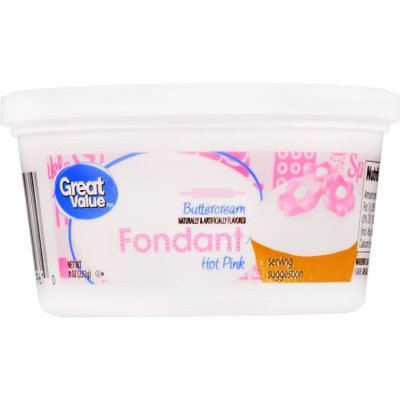 Great Value Hot Pink Buttercream Fondant