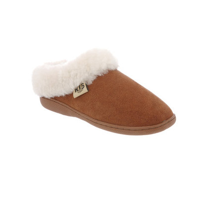 RJ's Fuzzies Chestnut Leather Sunrise Scuffs Slippers (Size 5) RJS 110-5