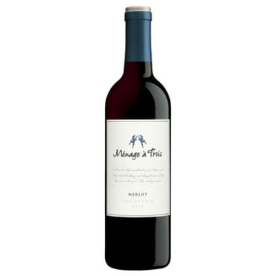Menage a Trois Merlot, Red Wine, 750 ML