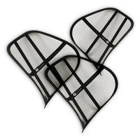 Zone Tech Mesh Massage Lumbar Support-3 Pack