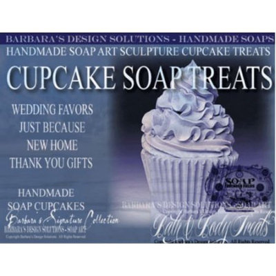 Barbara's Design Solutions Handmade Soap Bath and Body Sculpture Cupcake Treats Lavender Fields Gift Sets by B.D.S. All Rights Reserved.