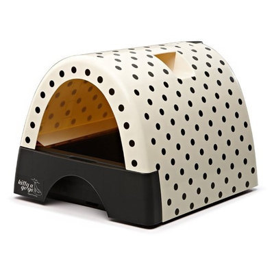 Kitty A Go Go Designer Cat Litter Box - Polka Dot