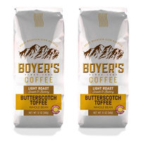 Luna Gourmet Coffee & Tea Co, Llc Butterscotch Toffee, Whole Bean, Flavored Coffee, 2-Pack (1.5lb)